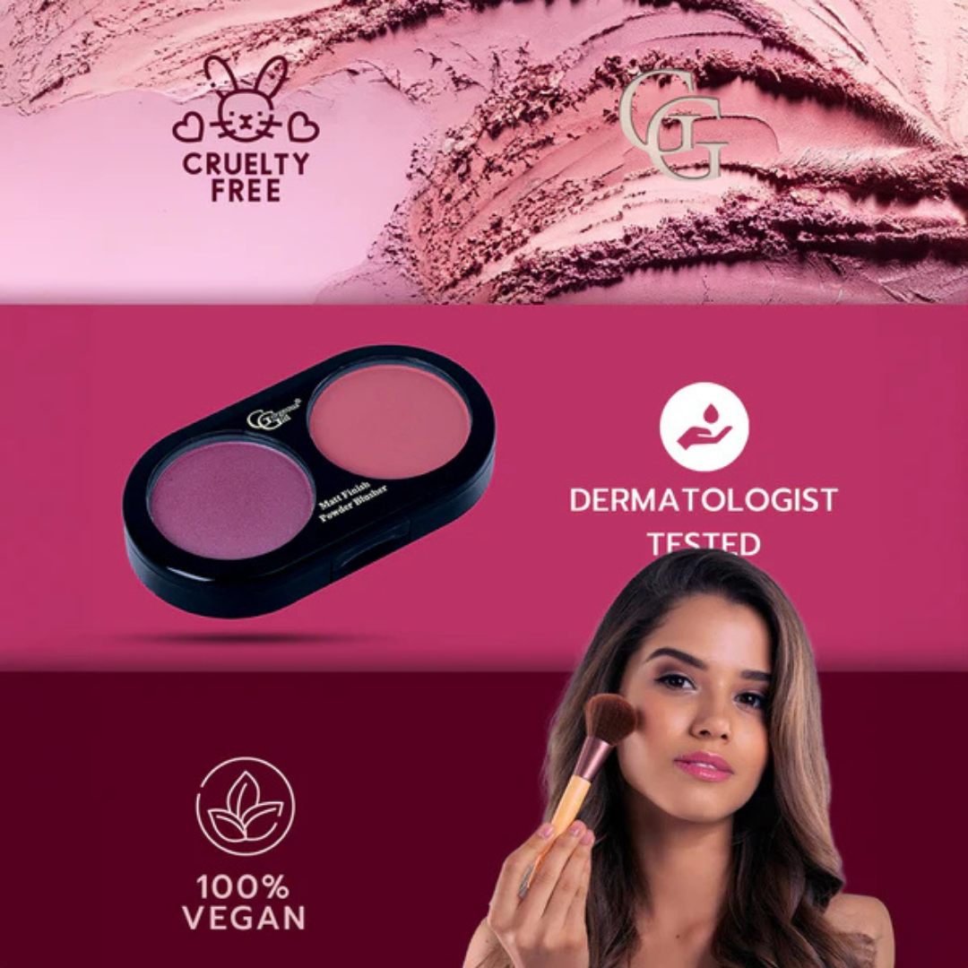 Gorgeous Girl Highly Pigmented Matte Finish Powder Blusher | Smooth Texture, 15g