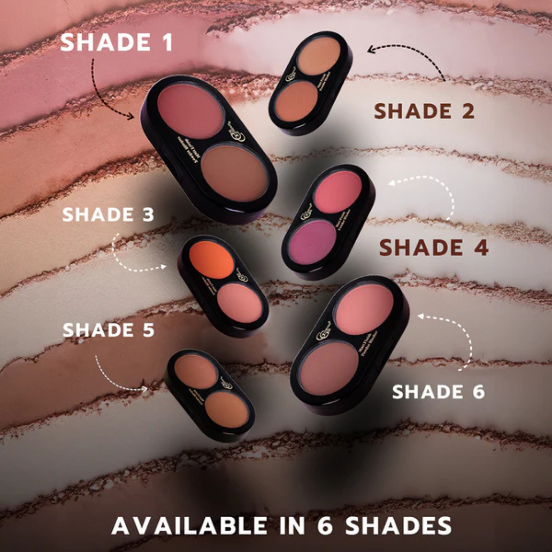 Gorgeous Girl Highly Pigmented Matte Finish Powder Blusher | Smooth Texture, 15g