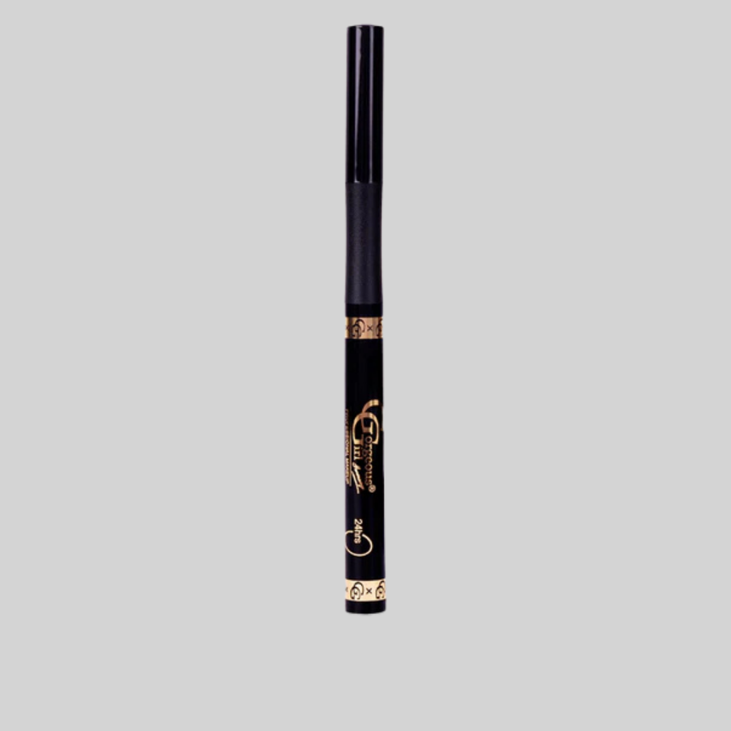 Gorgeous Girl Ultra Thin Smudge Proof Eyeliner Pen with One Stroke Application Formula, Black