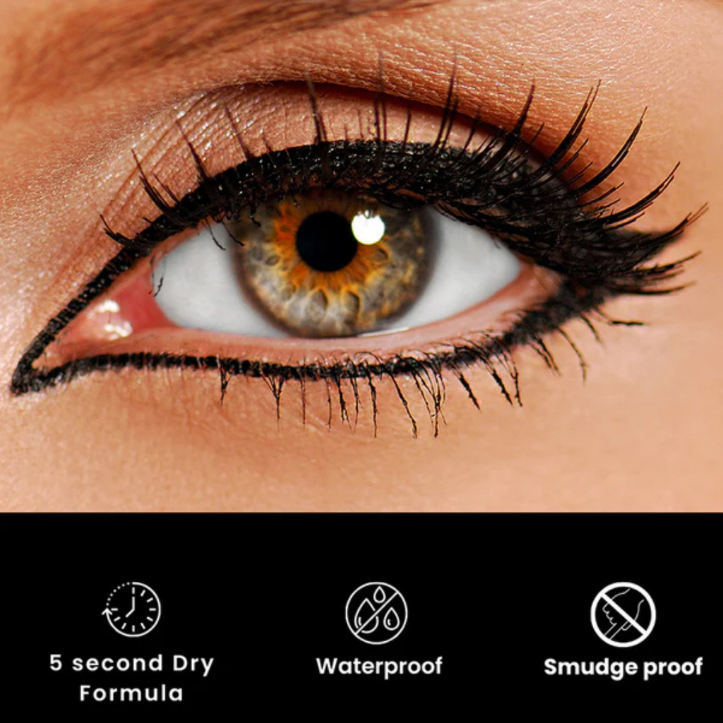 Gorgeous Girl Ultra Thin Smudge Proof Eyeliner Pen with One Stroke Application Formula, Black
