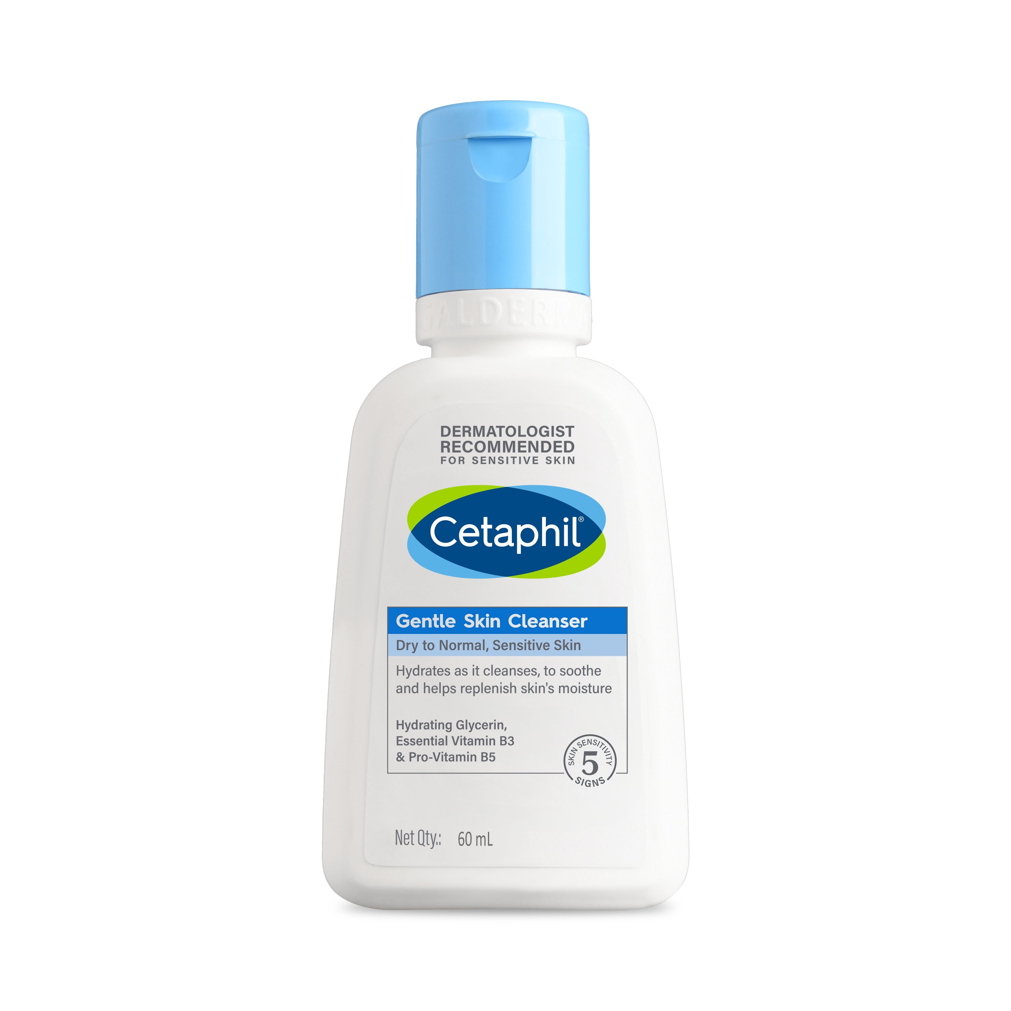 Cetaphil Gentle Skin Cleanser 60 ML | Dermat recommended