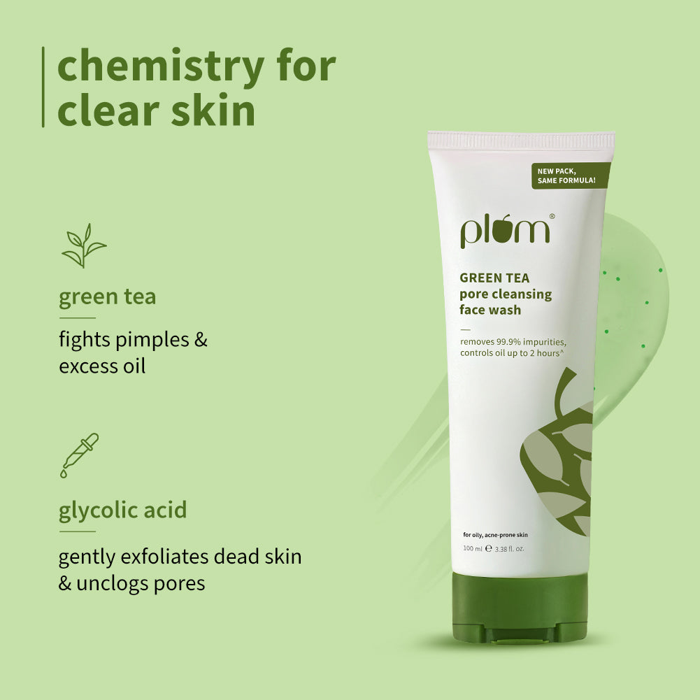Plum Green Tea Pore Cleansing Face Wash for Acne
