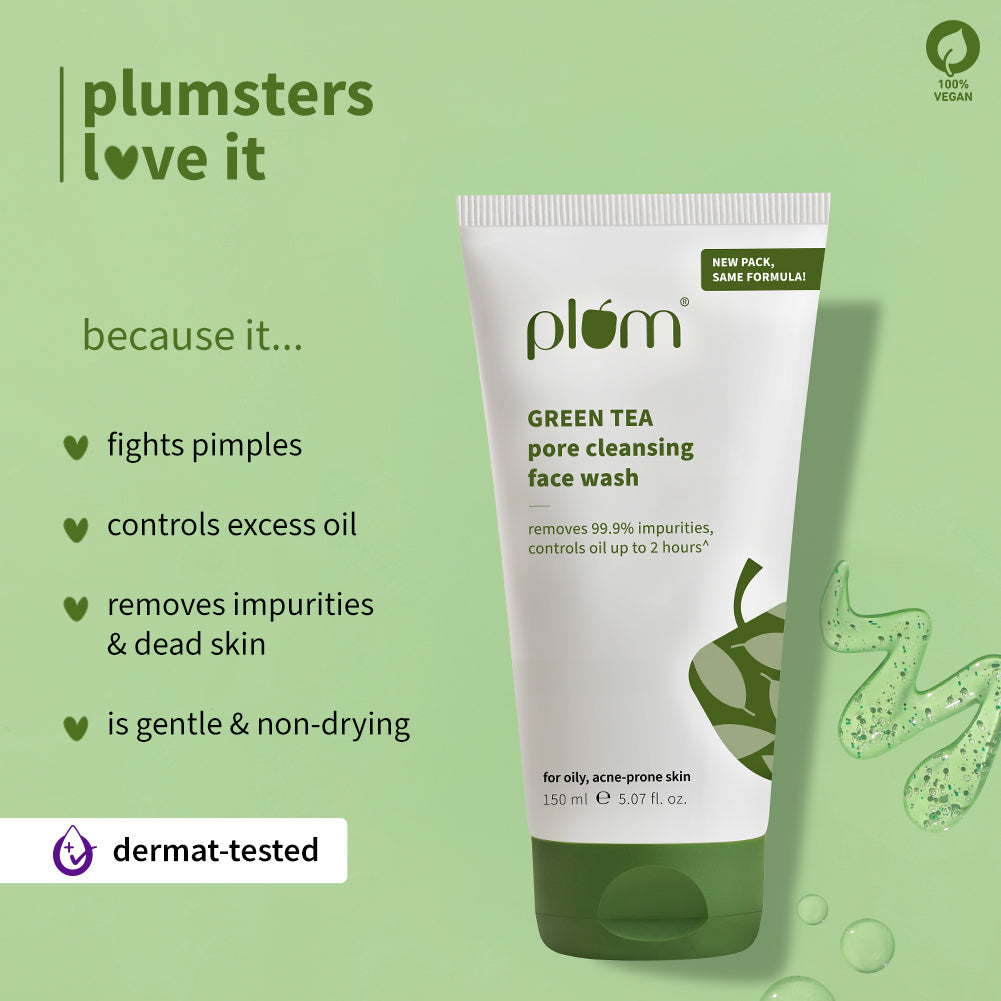 Plum Green Tea Pore Cleansing Face Wash for Acne
