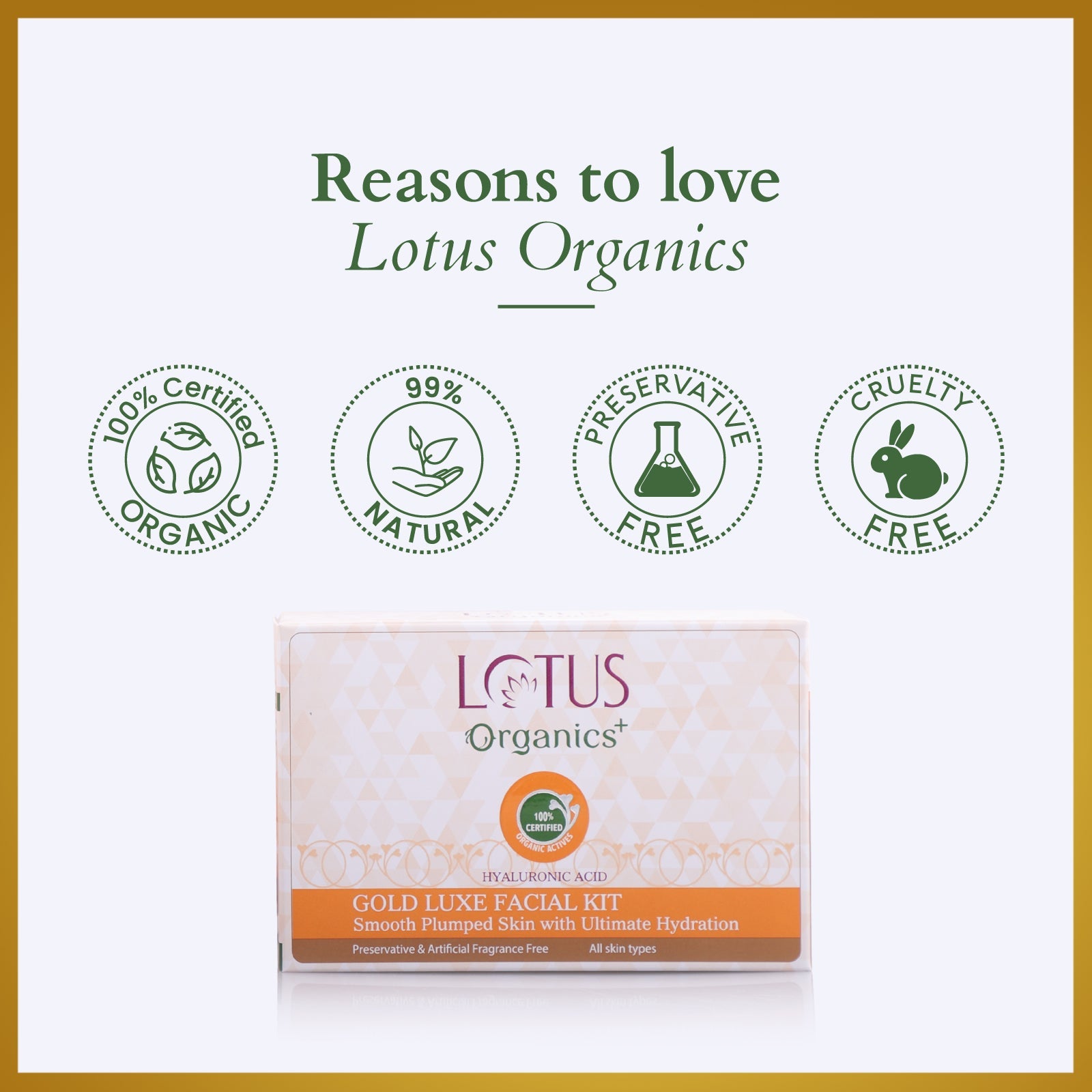 Lotus Organics+ Gold Luxe Facial Kit