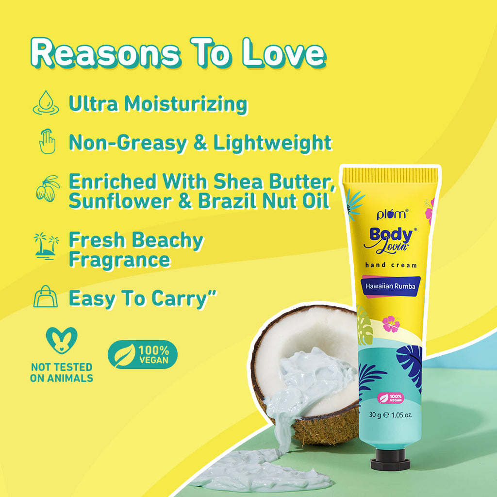 Plum Hawaiian Rumba Hand Cream by Plum Body Lovin'| 30g | Full-Size |