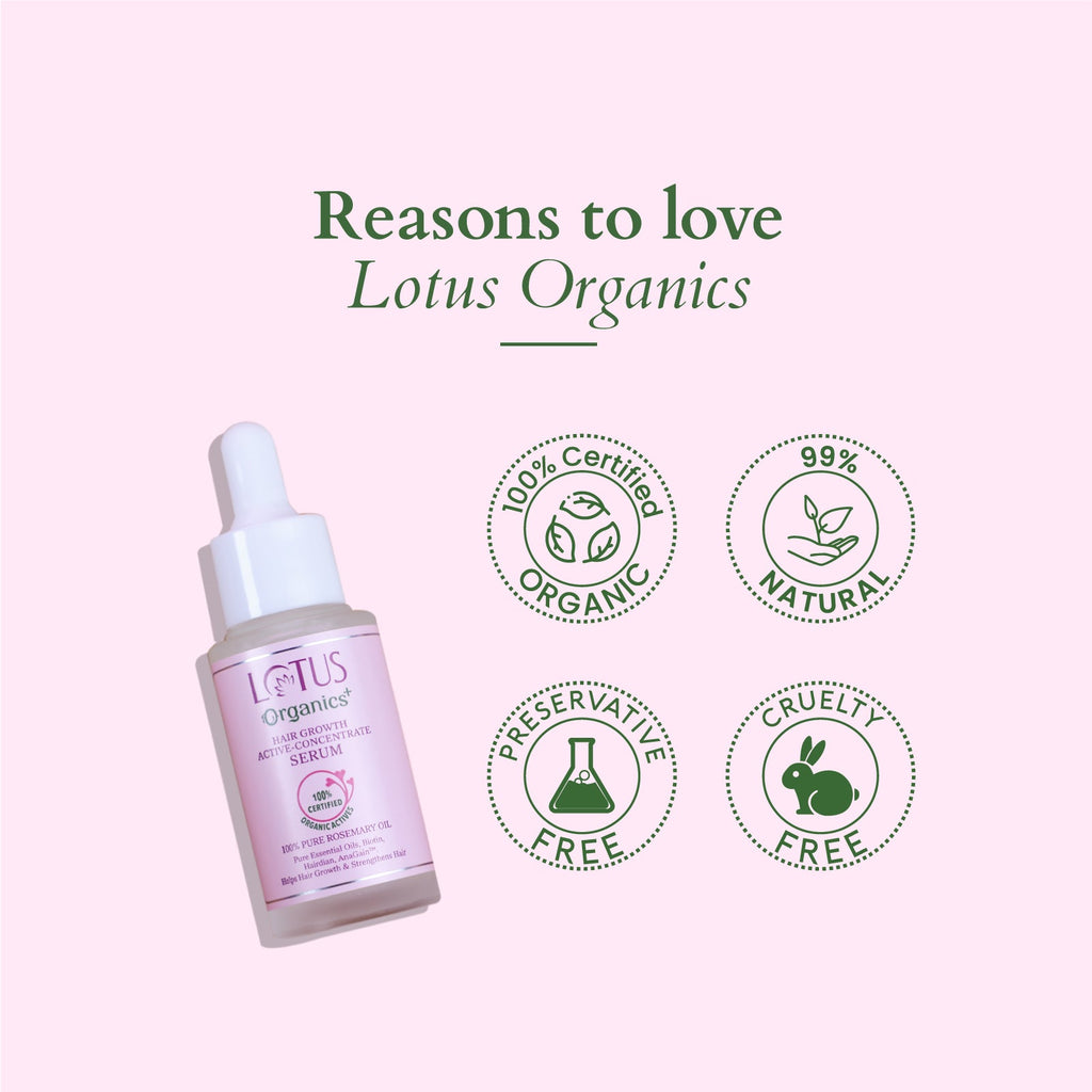 Lotus Organics+ Hair Growth Active-Concentrate Serum