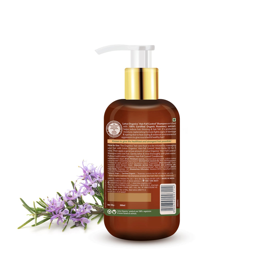 Lotus Organics+ Hair Fall Control Shampoo