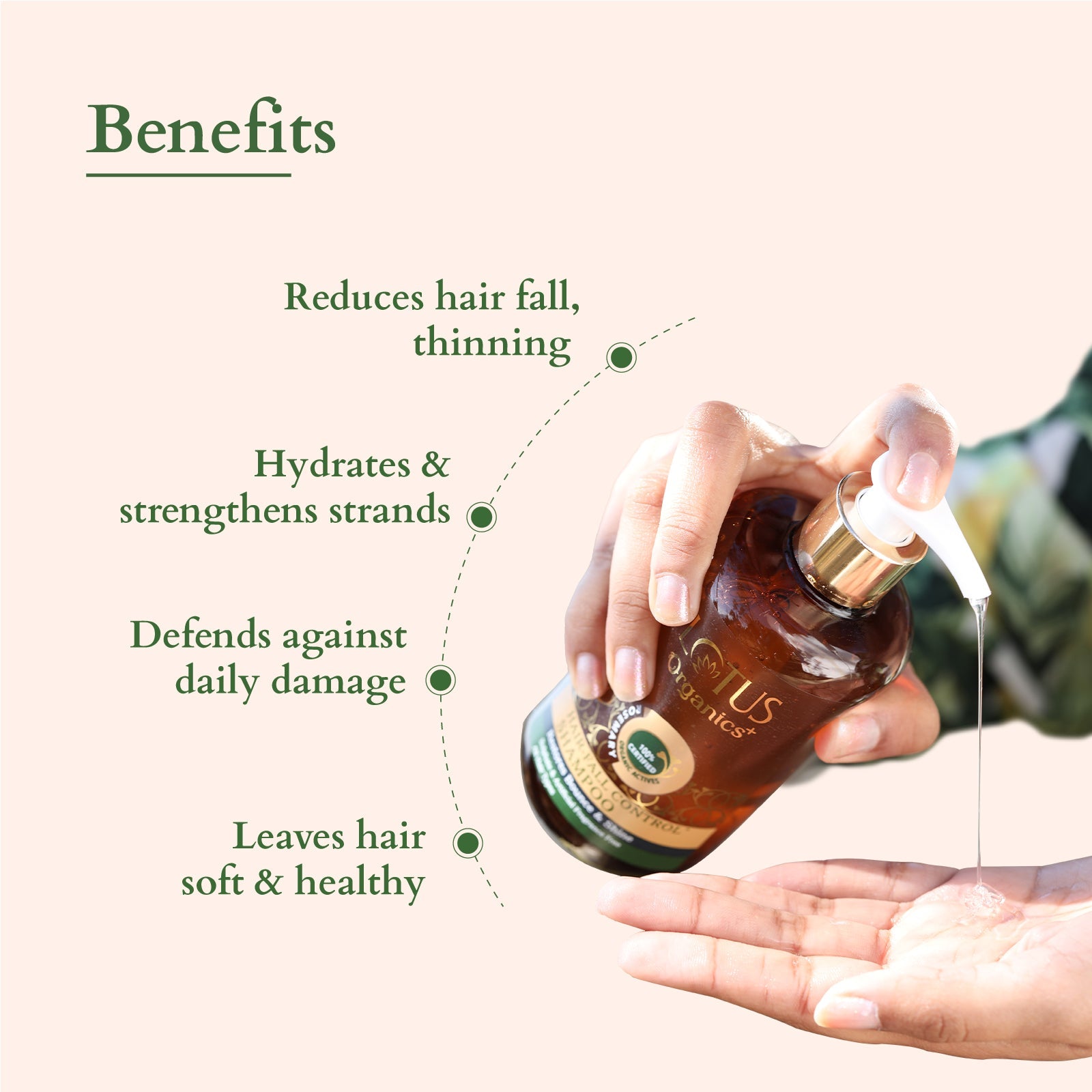 Lotus Organics+ Hair Fall Control Shampoo