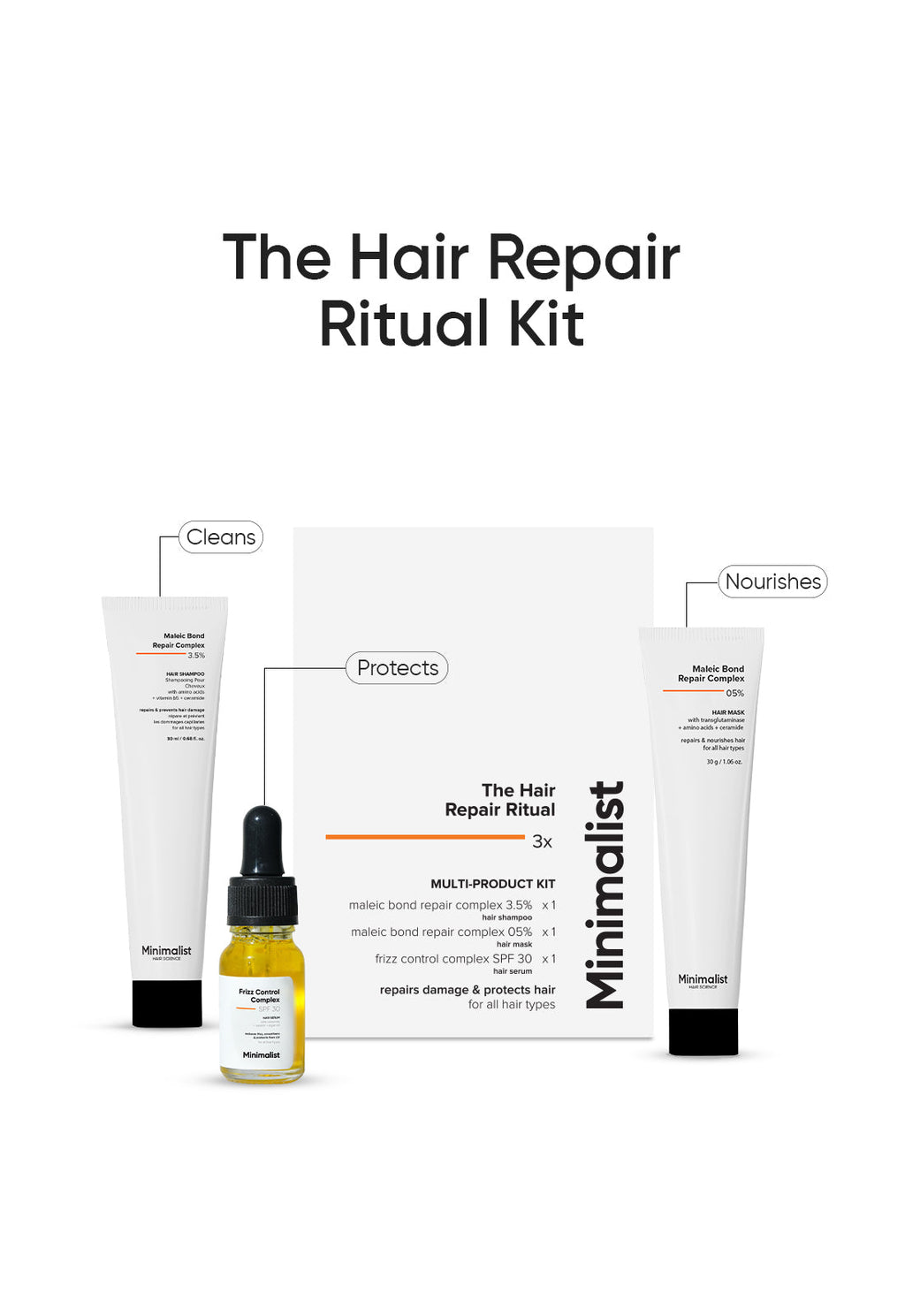 Minimalist Hair Repair Ritual Kit