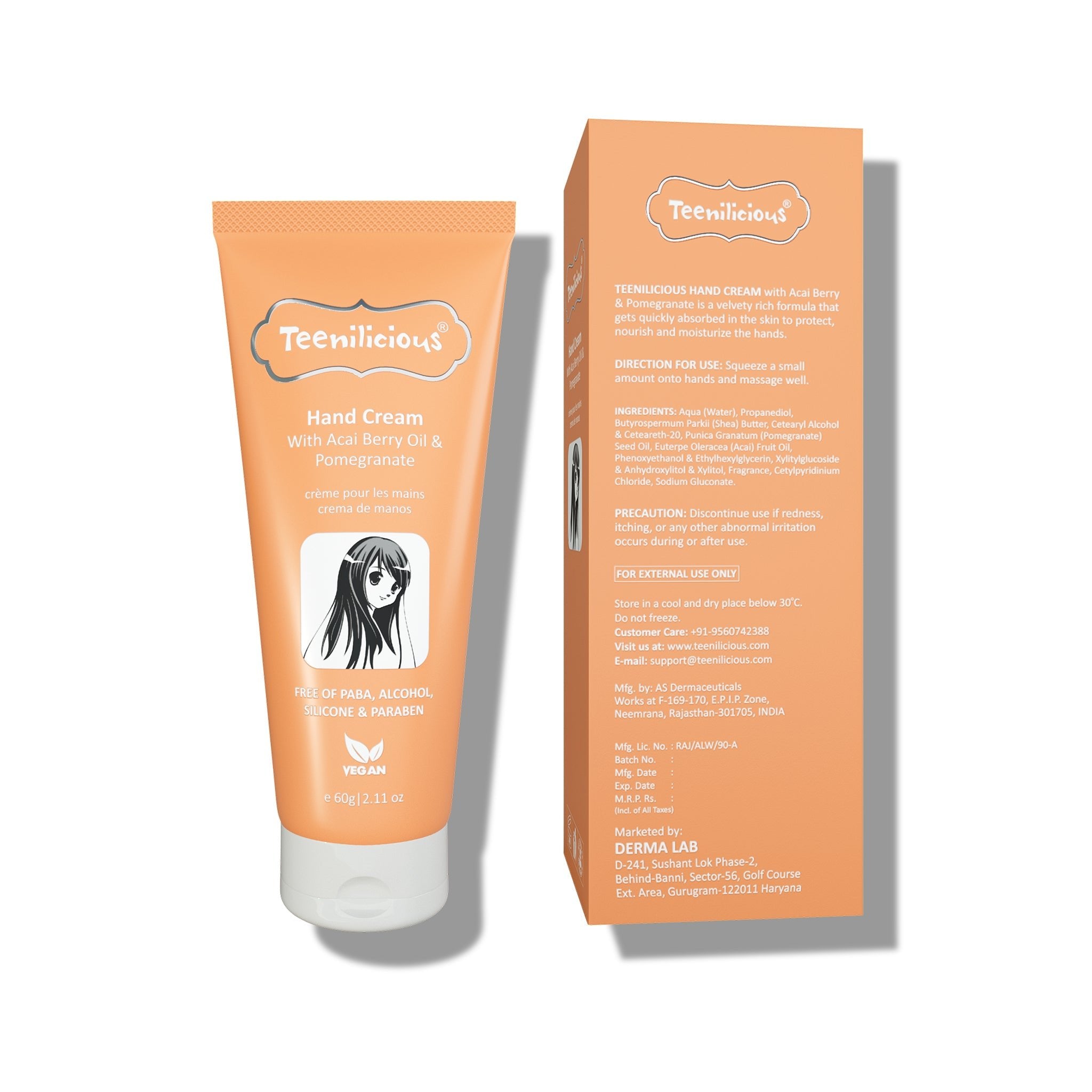 Fixderma Teenilicious Hand Cream For Dry Hands With Acai Berry Oil & Pomegranate