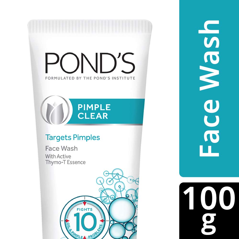 POND'S Pimple Clear Face Wash, Clears Pimple in 3 Days, (100gm)