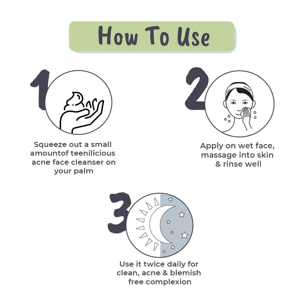 Fixderma Teenilicious Acne Face Cleanser With Azelaic Acid - For Dry & Sensitive Skin