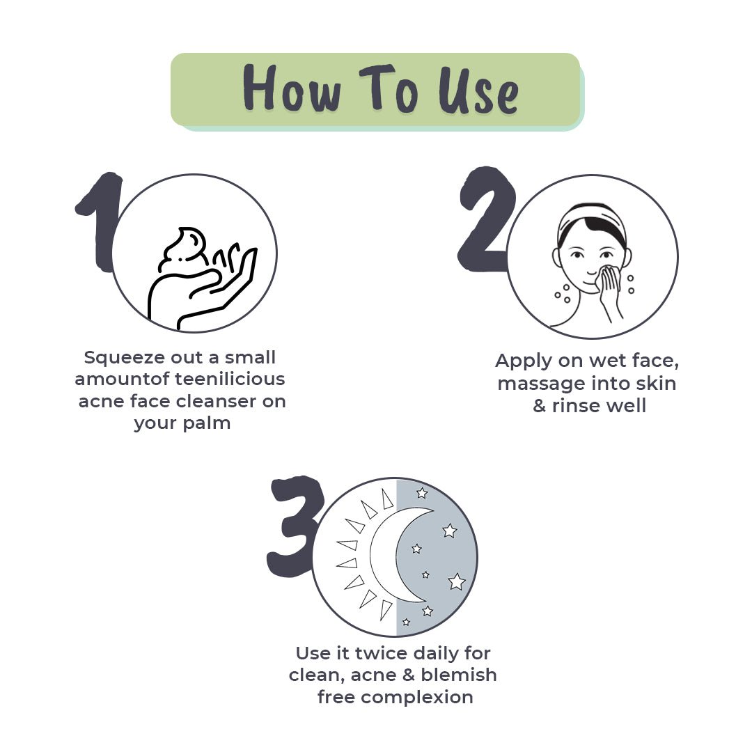 Fixderma Teenilicious Acne Face Cleanser With Azelaic Acid - For Dry & Sensitive Skin