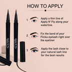 Flicka Apply N’ Fly - Eyelash Glue + Eyeliner
