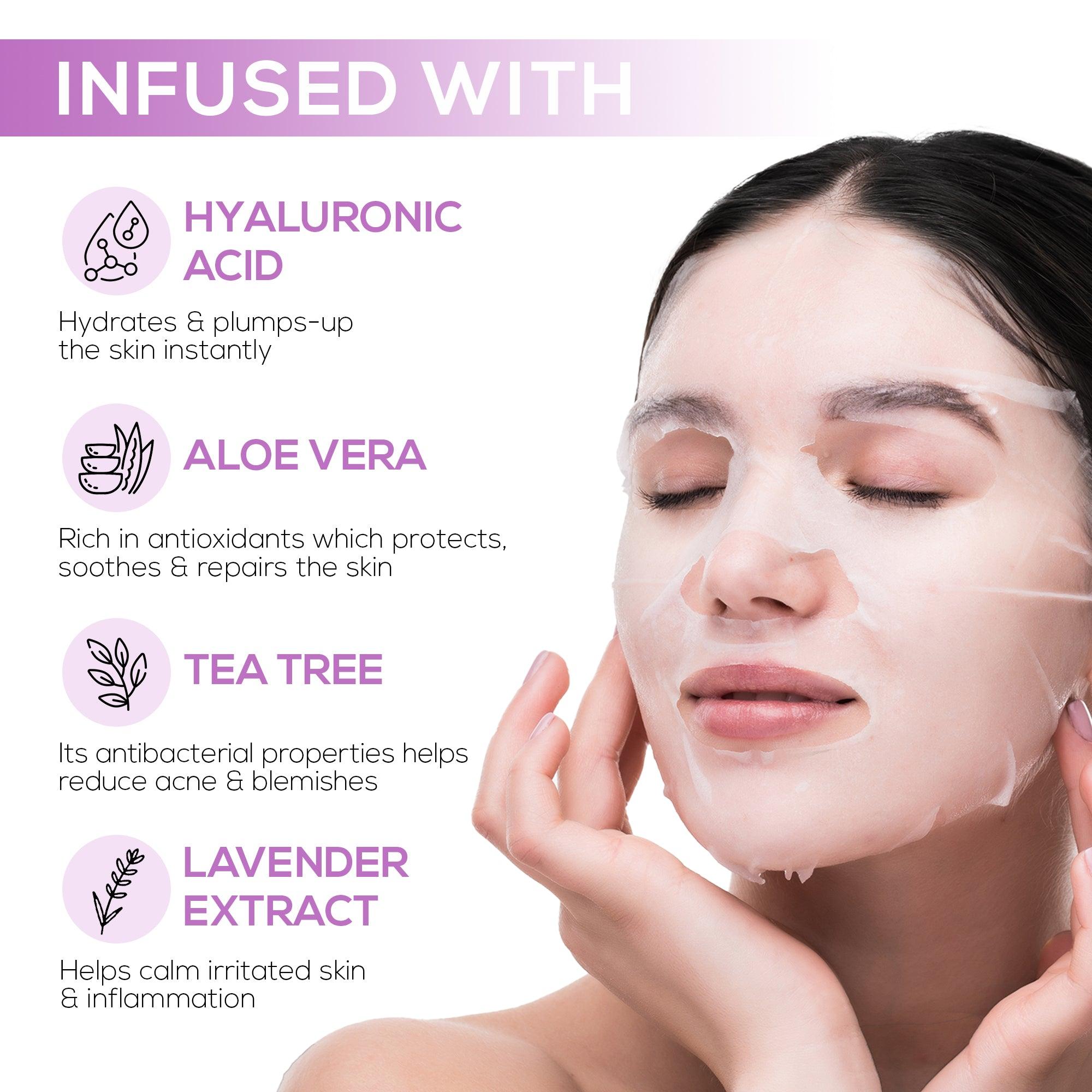 RENEE Hyaluronic Acid & Aloe Sheet Mask, 20 ml