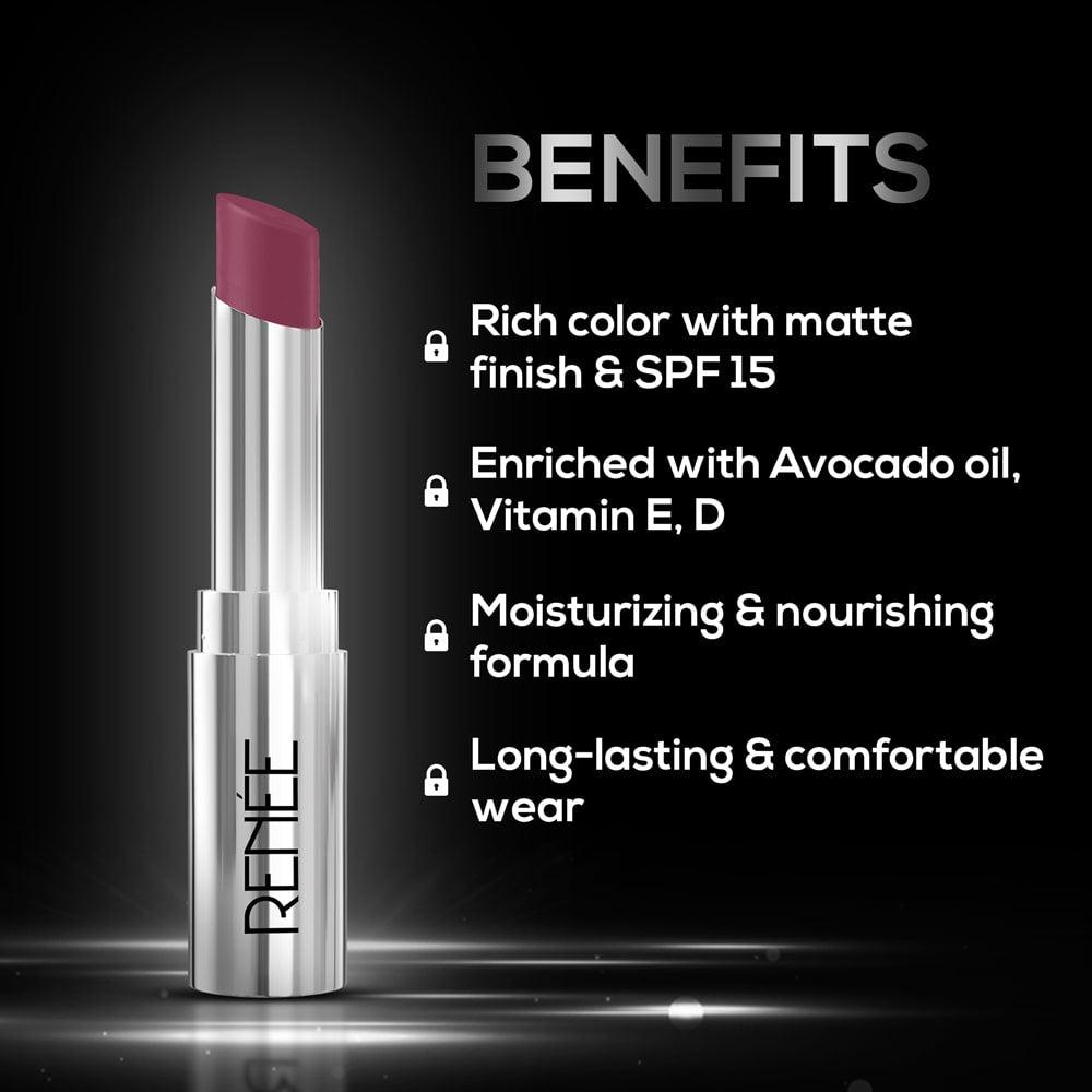 RENEE Matte Lock Lipstick, 3.5g