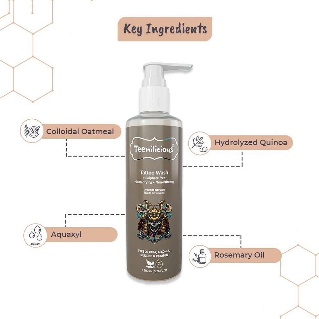 Fixderma Teenilicious Tattoo Wash - Gentle Tattoo Wash For All Types Of Tattoo