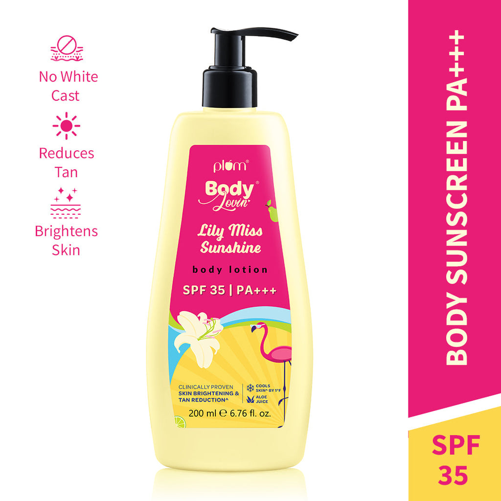Plum Lily Miss Sunshine Sunscreen Body Lotion SPF 35 PA+++ by Plum BodyLovin'