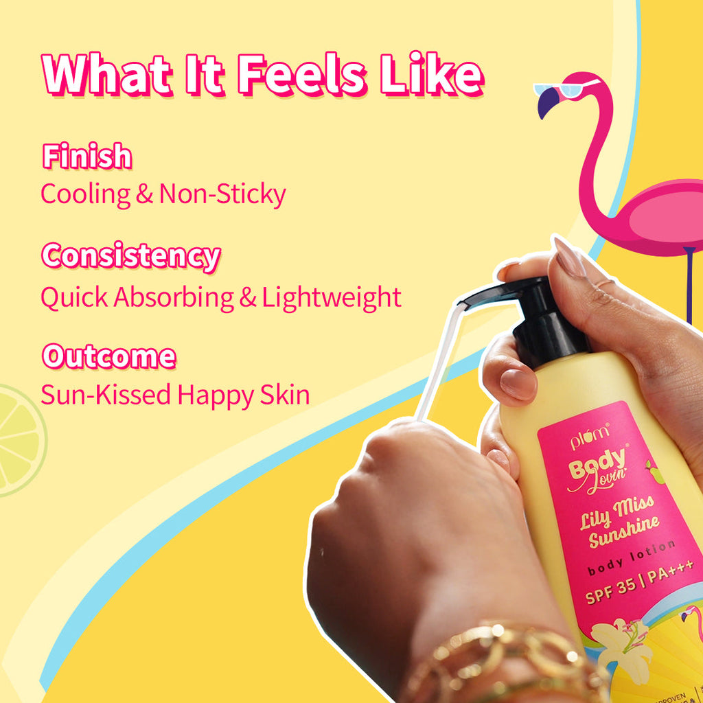 Plum Lily Miss Sunshine Sunscreen Body Lotion SPF 35 PA+++ by Plum BodyLovin'