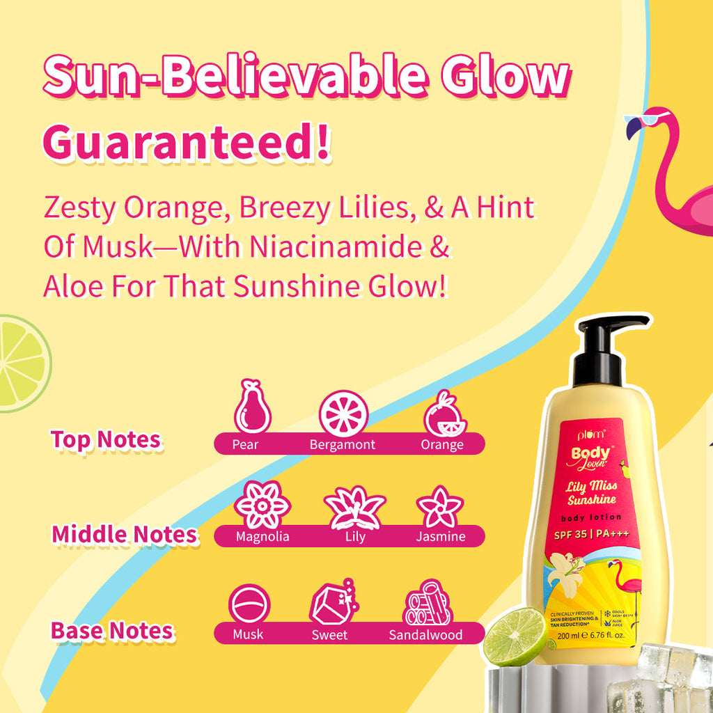 Plum Lily Miss Sunshine Sunscreen Body Lotion SPF 35 PA+++ by Plum BodyLovin'