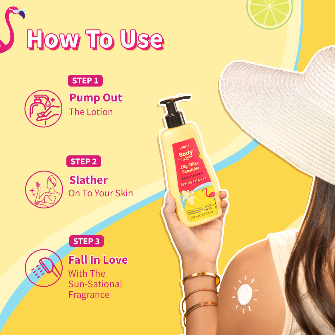 Plum Lily Miss Sunshine Sunscreen Body Lotion SPF 35 PA+++ by Plum BodyLovin'