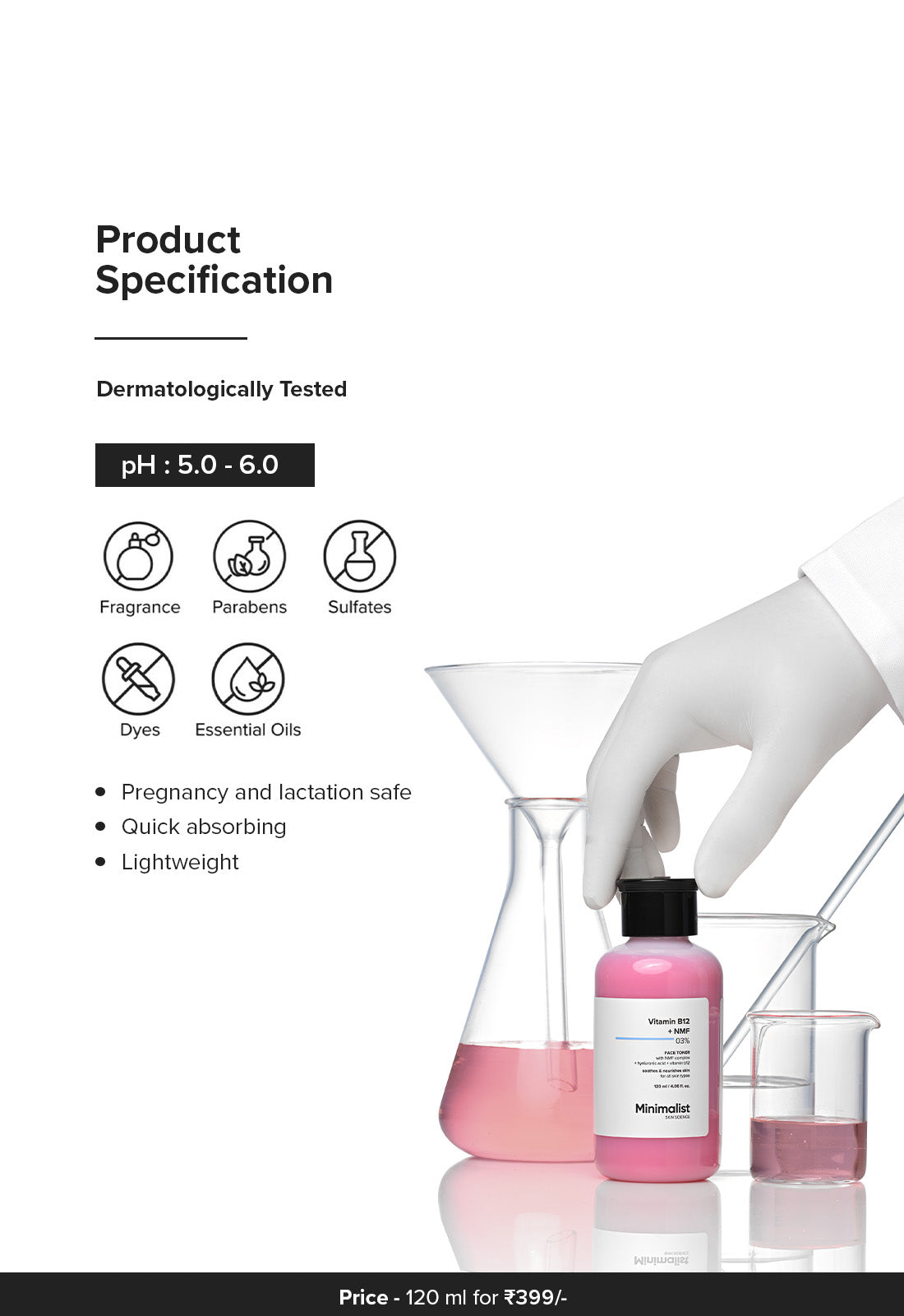 Minimalist Vitamin B12 + NMF 03% Face Toner