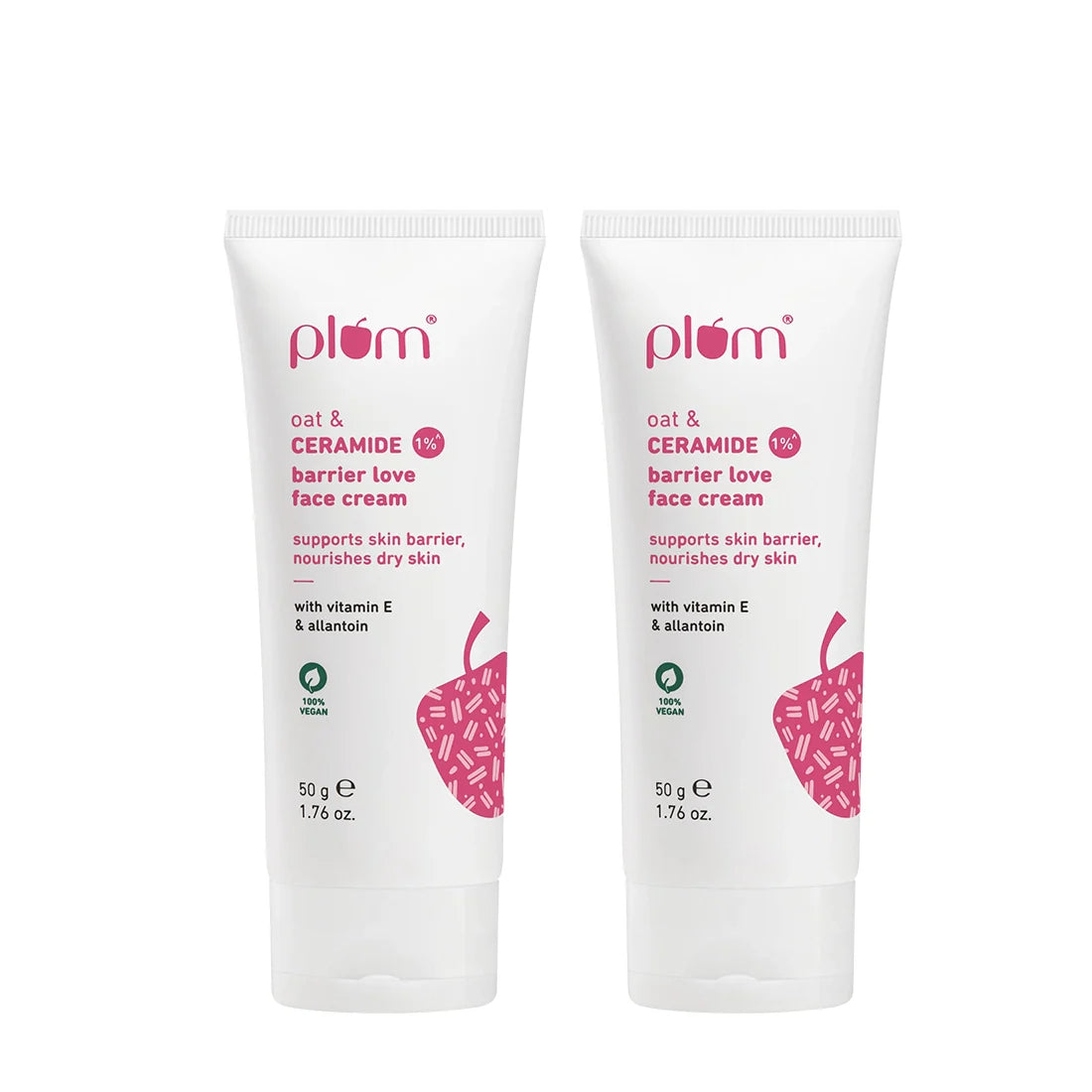 Plum Oat & 1% Ceramide Face Cream for Dry Skin