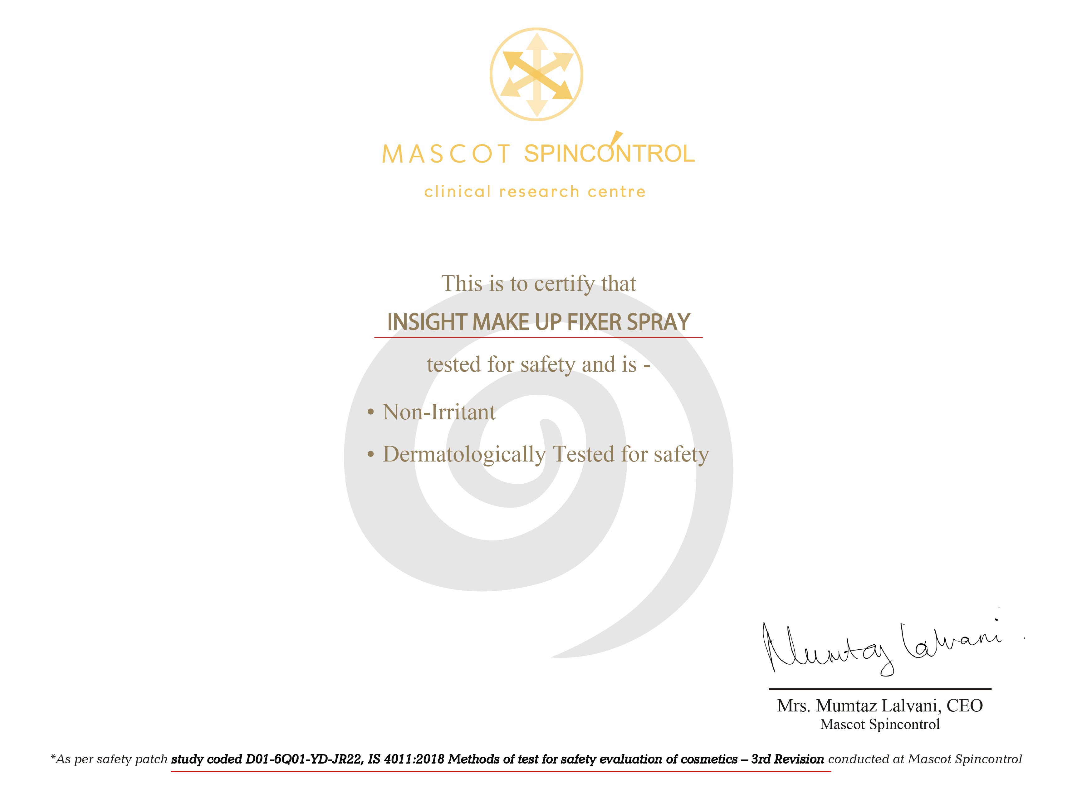 Insight Make Up Fixer Spray