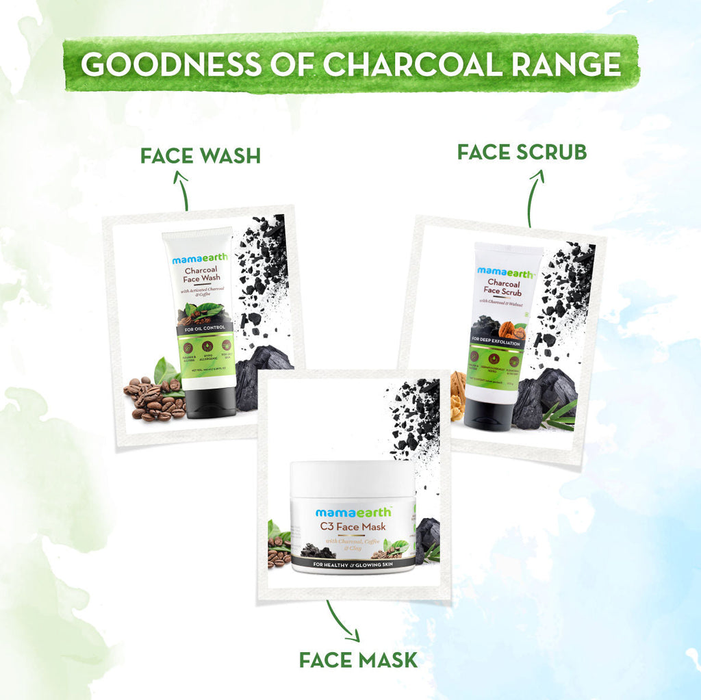 Mamaearth Charcoal Face Wash With Activated Charcoal And Coffee For Oil Control