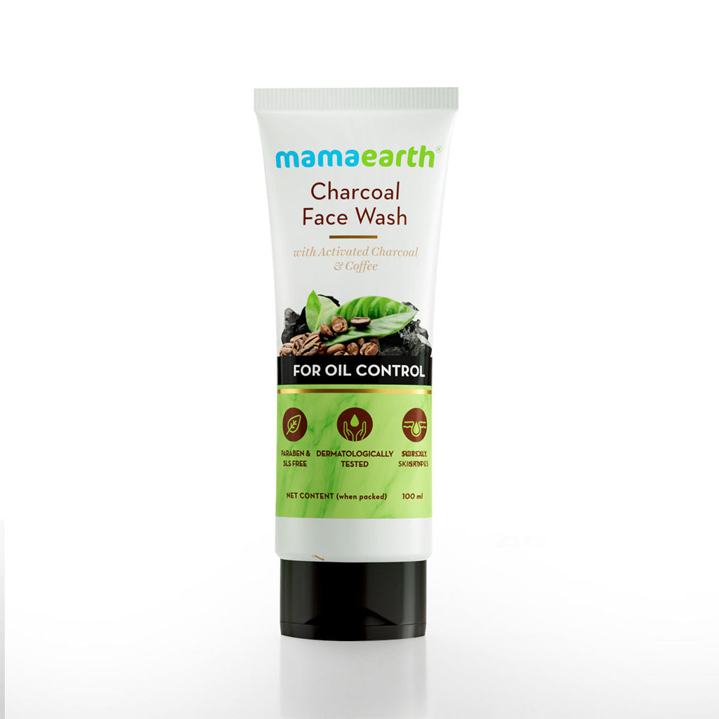 Mamaearth Charcoal Face Wash With Activated Charcoal And Coffee For Oil Control