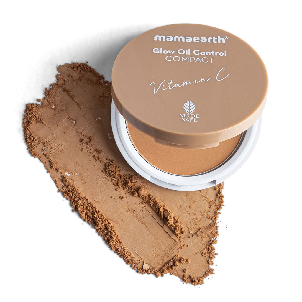 Mamaearth Glow Oil Control Compact SPF 30 With Vitamin C & Turmeric