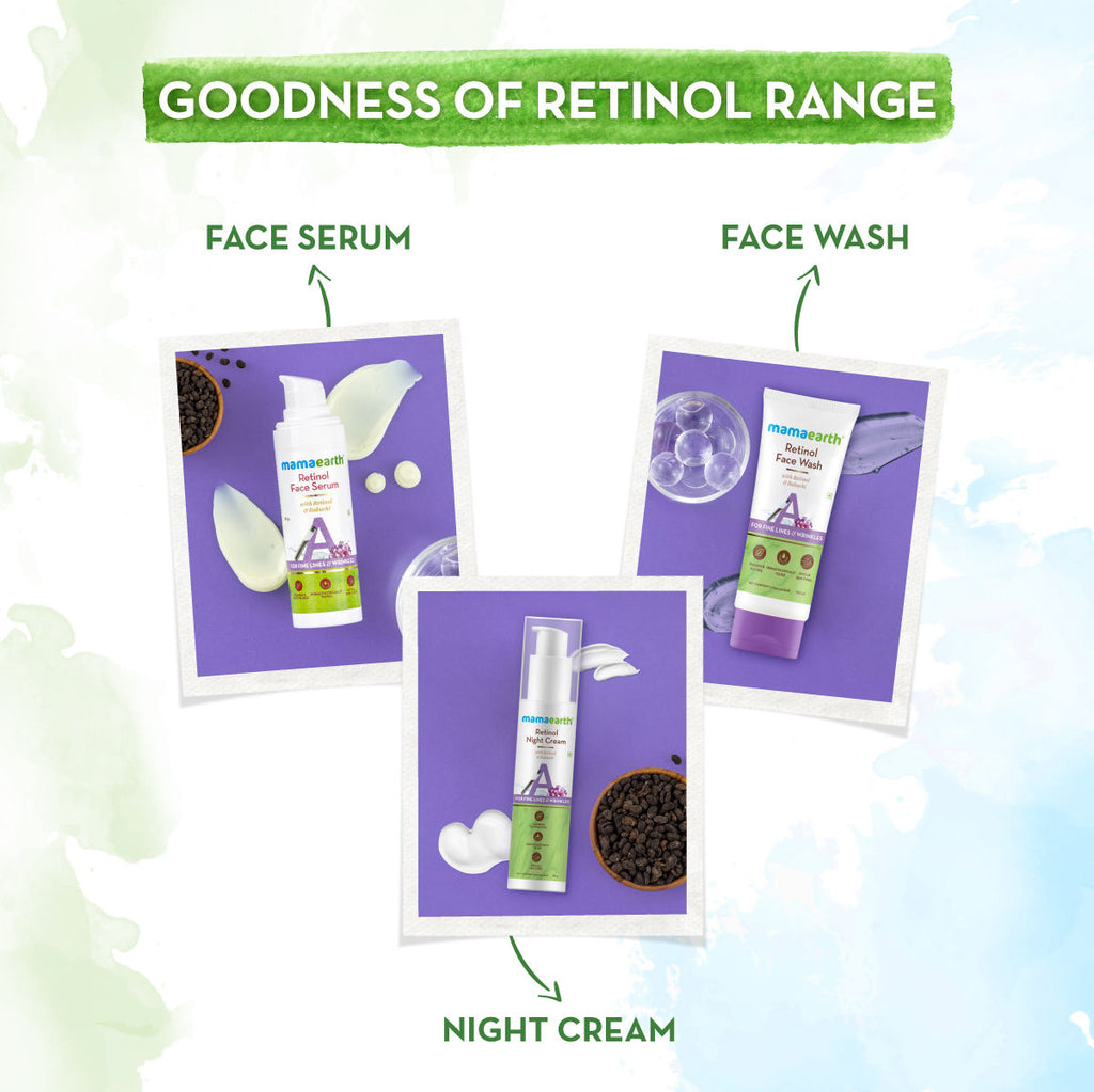 Mamaearth Retinol Night Cream With Retinol & Bakuchi For Fine Lines & Wrinkles
