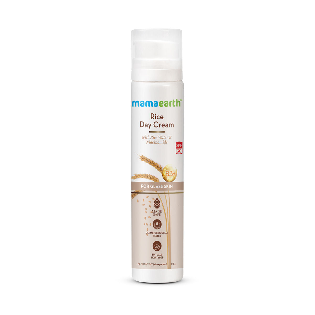 Mamaearth Rice Day Cream For Daily Use With Rice Water & Niacinamide For Glass Skin