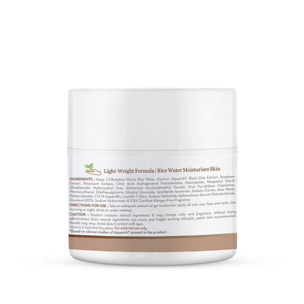 Mamaearth Rice Gel Face Moisturizer With Rice Water & Niacinamide For Glass Skin