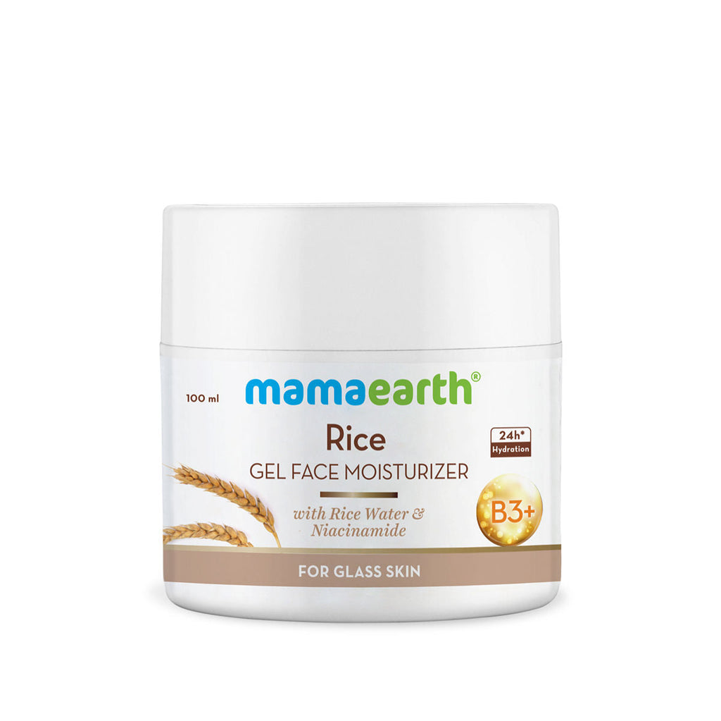 Mamaearth Rice Gel Face Moisturizer With Rice Water & Niacinamide For Glass Skin