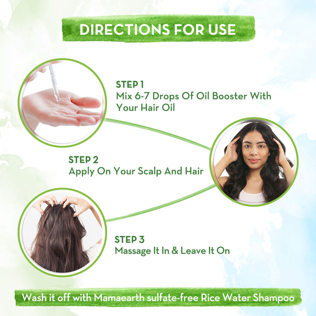 Mamaearth Rice Hair Oil Booster With Rice Bran Oil & Keratin For Damage Repair