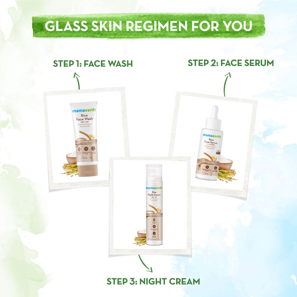 Mamaearth Rice Night Cream For Clear Skin With Rice Water & Niacinamide For Glass Skin