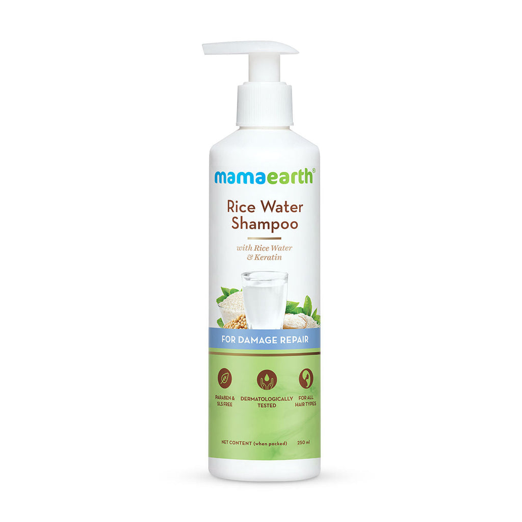 Mamaearth Rice Water Shampoo With Rice Water And Keratin