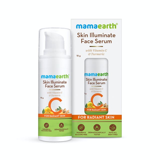 Mamaearth Skin Illuminate Face Serum With Vitamin C & Turmeric For Radiant Skin