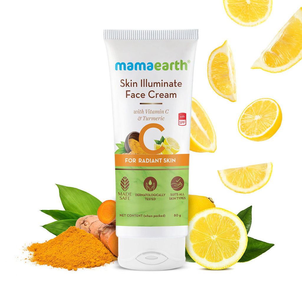 Mamaearth Skin Illuminate Face Cream With Vitamin C And Turmeric For Radiant Skin