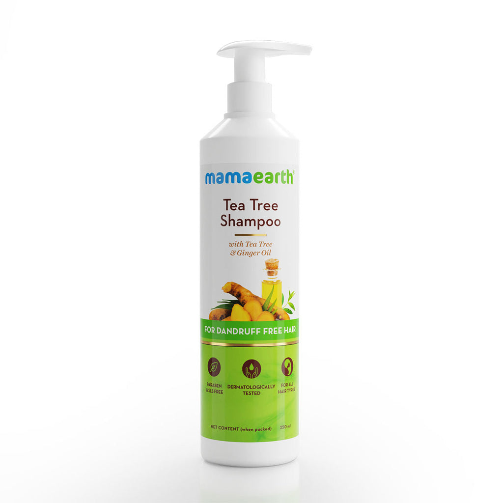 Mamaearth Tea Tree Anti Dandruff Shampoo With Ginger Oil