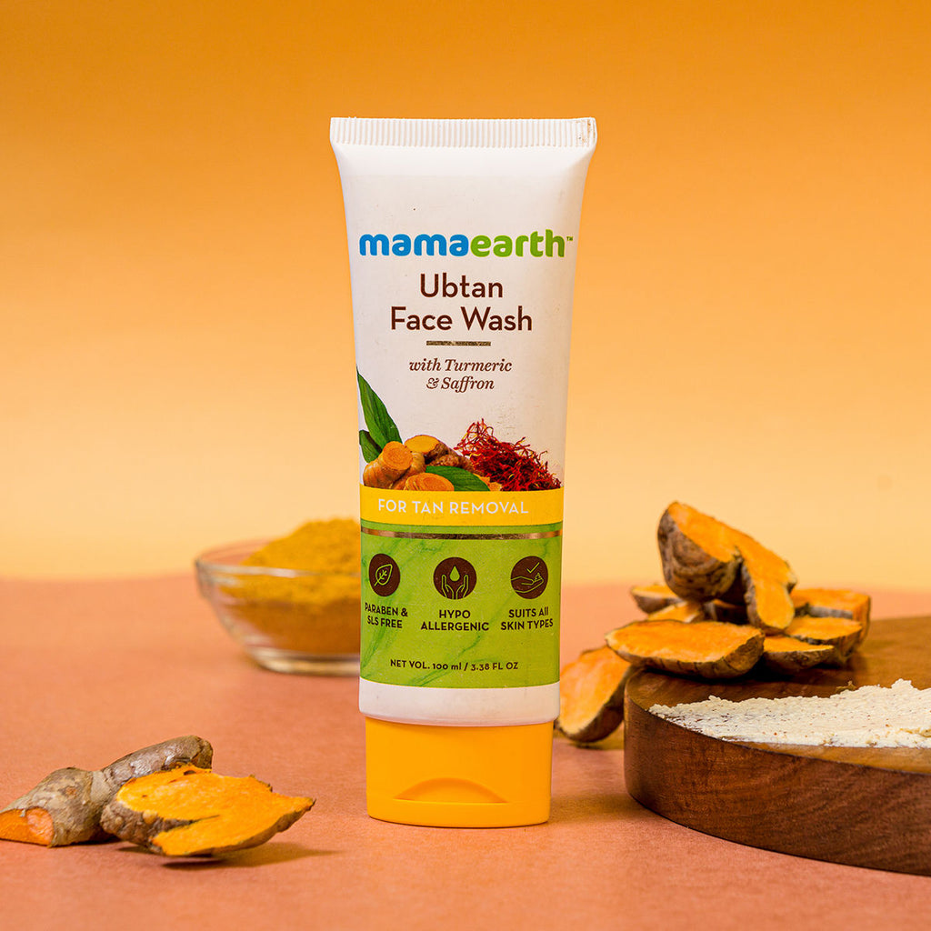 Mamaearth Ubtan Face Wash With Turmeric & Saffron For Tan Removal