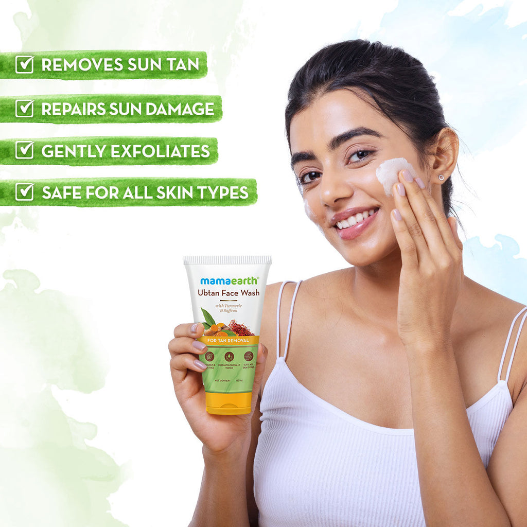 Mamaearth Ubtan Natural Face Wash for Tan Removal