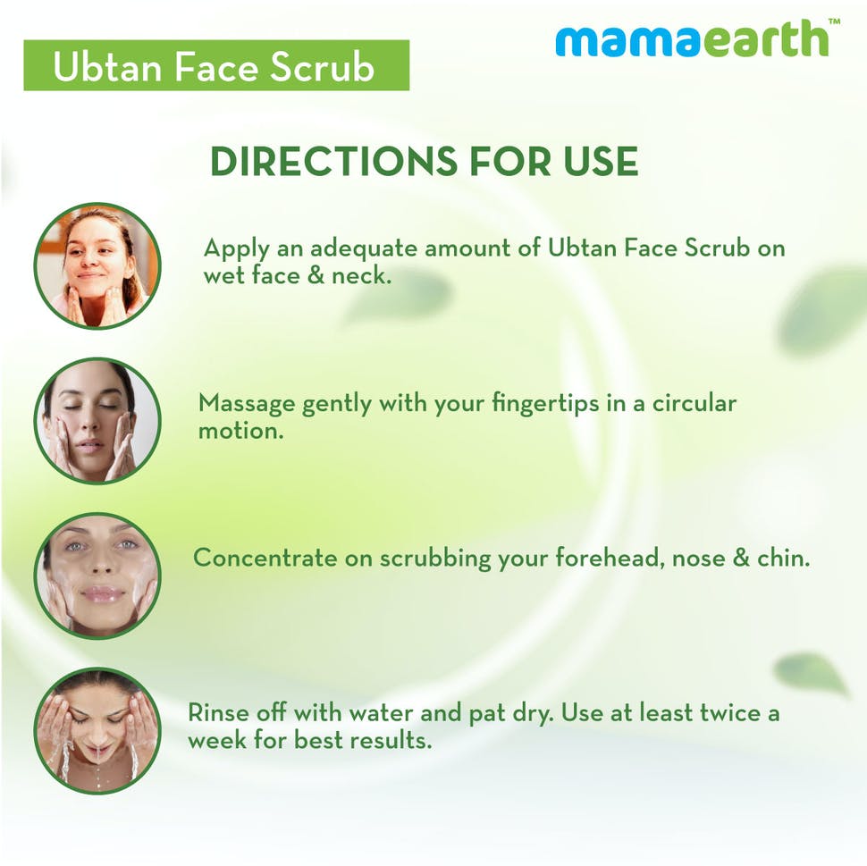 Mamaearth Ubtan Scrub For Face With Turmeric & Walnut For Tan Removal