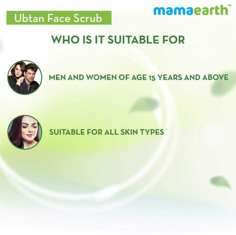 Mamaearth Ubtan Scrub For Face With Turmeric & Walnut For Tan Removal