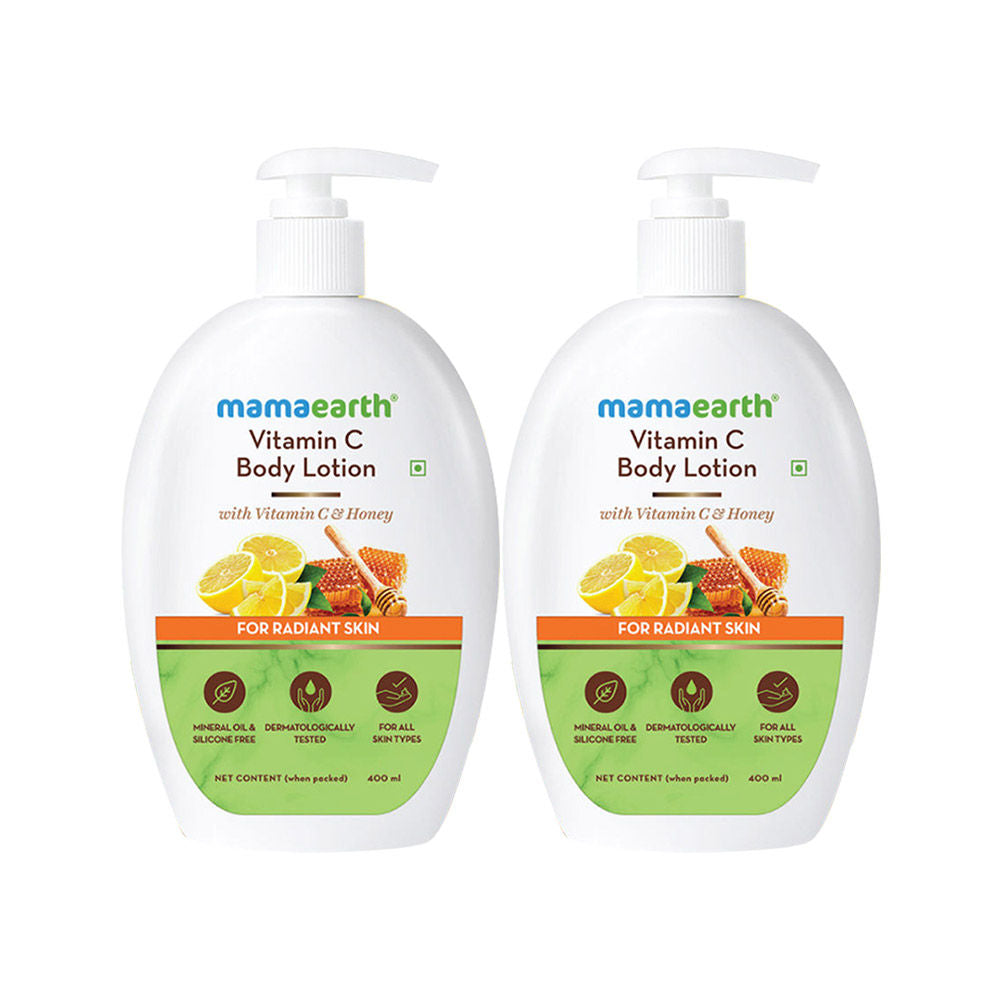 Mamaearth Vitamin C Body Lotion With Vitamin C & Honey For Radiant Skin (Pack Of 2)