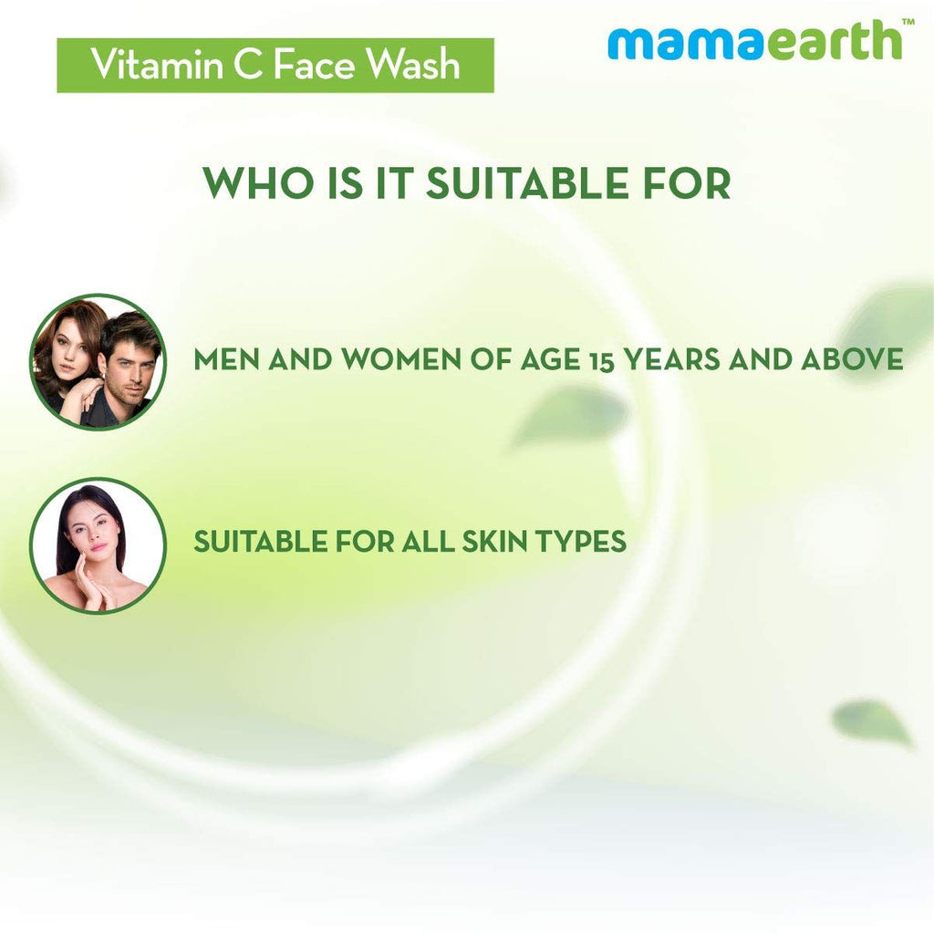 Mamaearth Vitamin C Face Wash With Vitamin C And Turmeric For Skin Illumination