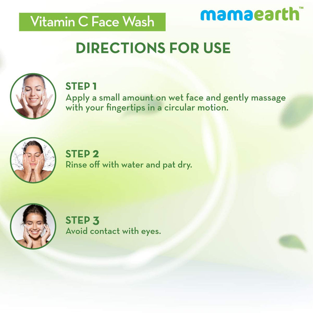 Mamaearth Vitamin C Face Wash With Vitamin C And Turmeric For Skin Illumination