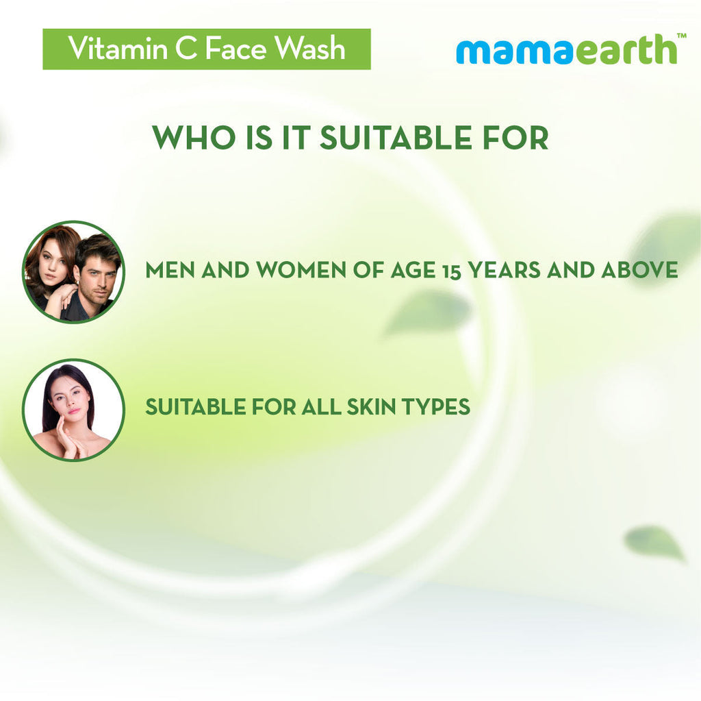 Mamaearth Vitamin C Face Wash With Vitamin C And Turmeric For Skin Illumination
