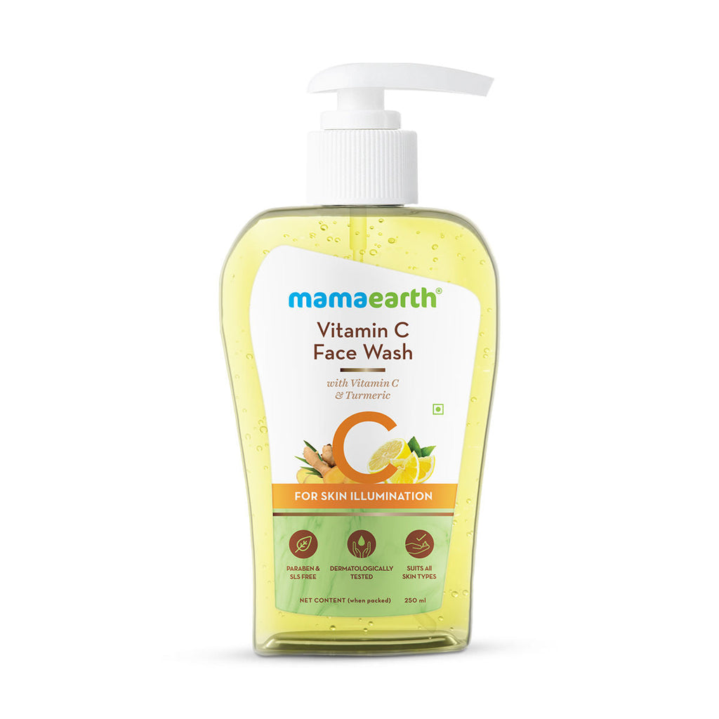 Mamaearth Vitamin C Face Wash With Vitamin C And Turmeric For Skin Illumination